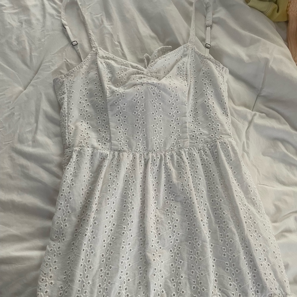 White dress W/ Flowers